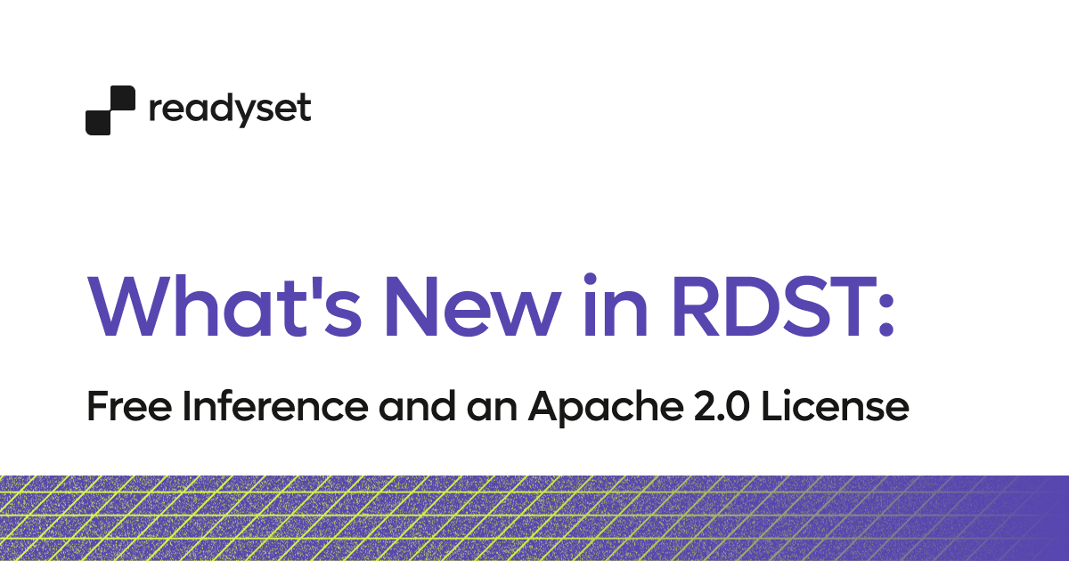 What's New in RDST: Free Inference and an Apache 2.0 License
